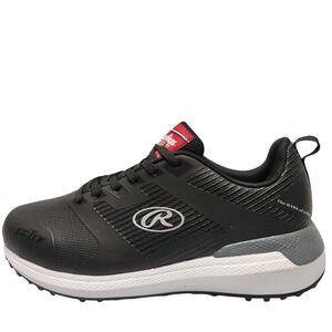 Rawlings Turf Shoes Mens Size 7 Black COOLFLO NatureTex Baseball Training